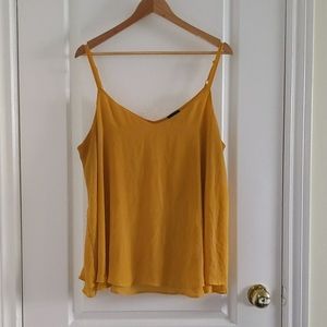 Torrid mustard yellow tank (plus size)